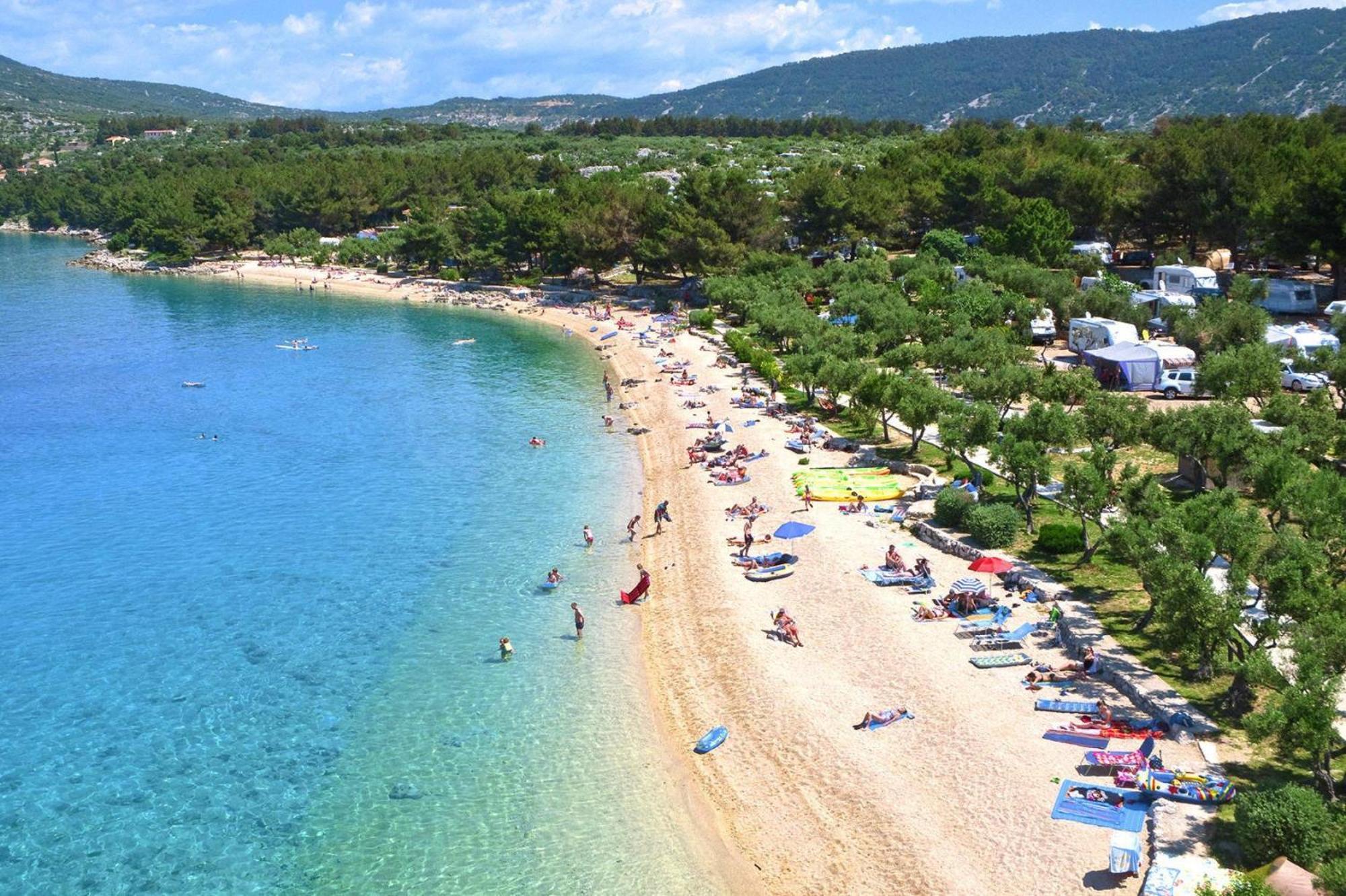Mobile Homes In Camp Kovacine, Cres, With Long Pebble Beach المظهر الخارجي الصورة